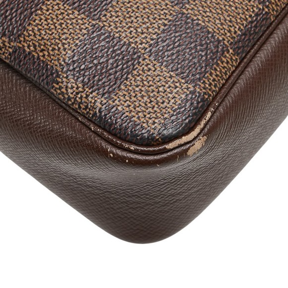 Louis Vuitton Damier Truss Makeup Accessory Pouch Brown Leather - Picture 5 of 10